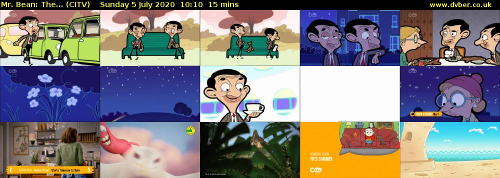 Mr. Bean: The... (CITV) Sunday 5 July 2020 10:10 - 10:25