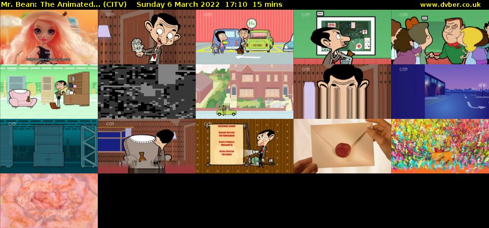 Mr. Bean: The Animated... (CITV) Sunday 6 March 2022 17:10 - 17:25