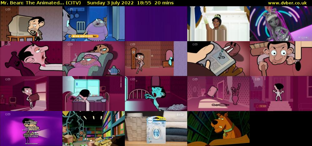 Mr. Bean: The Animated... (CITV) Sunday 3 July 2022 18:55 - 19:15