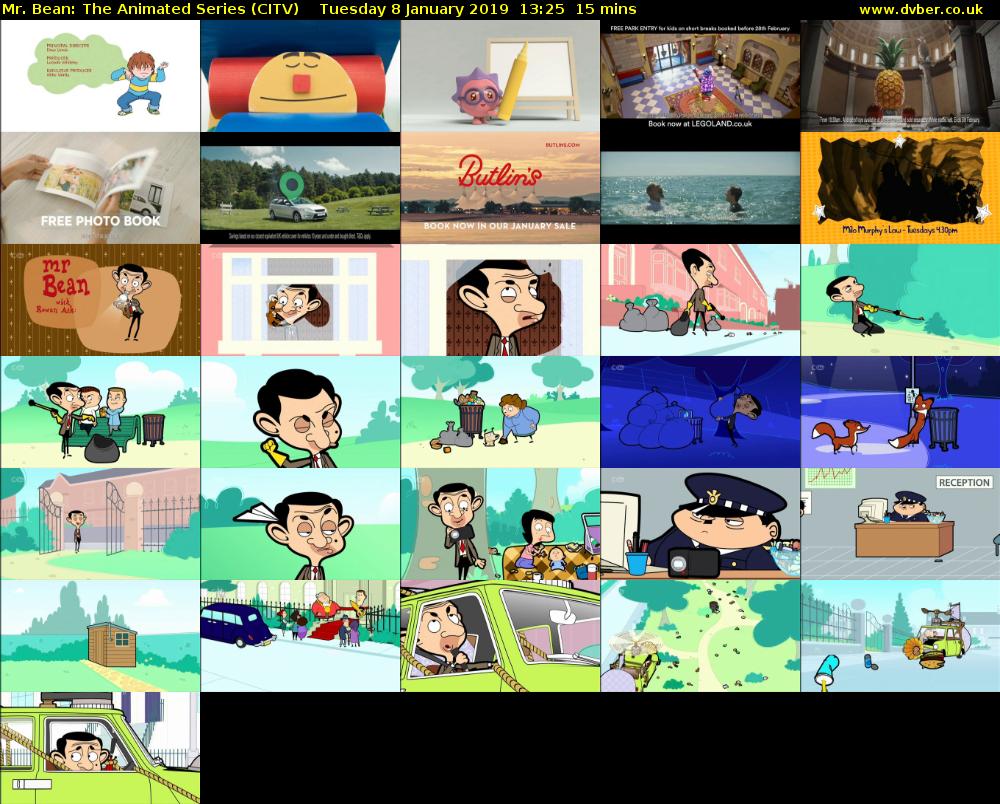 Mr. Bean: The Animated Series (CITV) Tuesday 8 January 2019 13:25 - 13:40