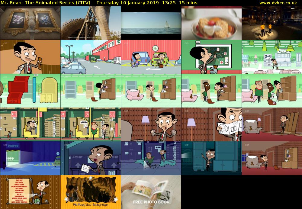 Mr. Bean: The Animated Series (CITV) Thursday 10 January 2019 13:25 - 13:40