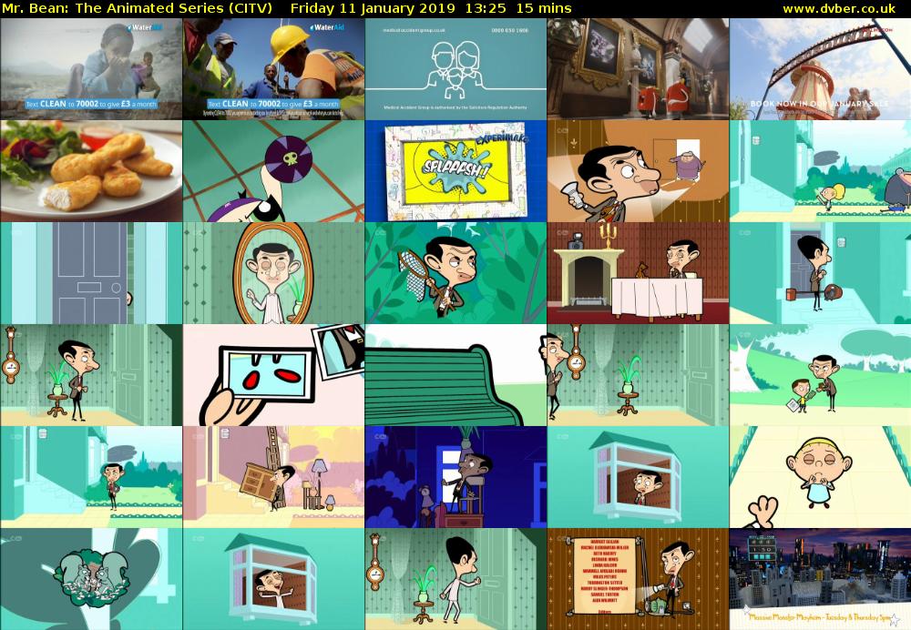 Mr. Bean: The Animated Series (CITV) Friday 11 January 2019 13:25 - 13:40