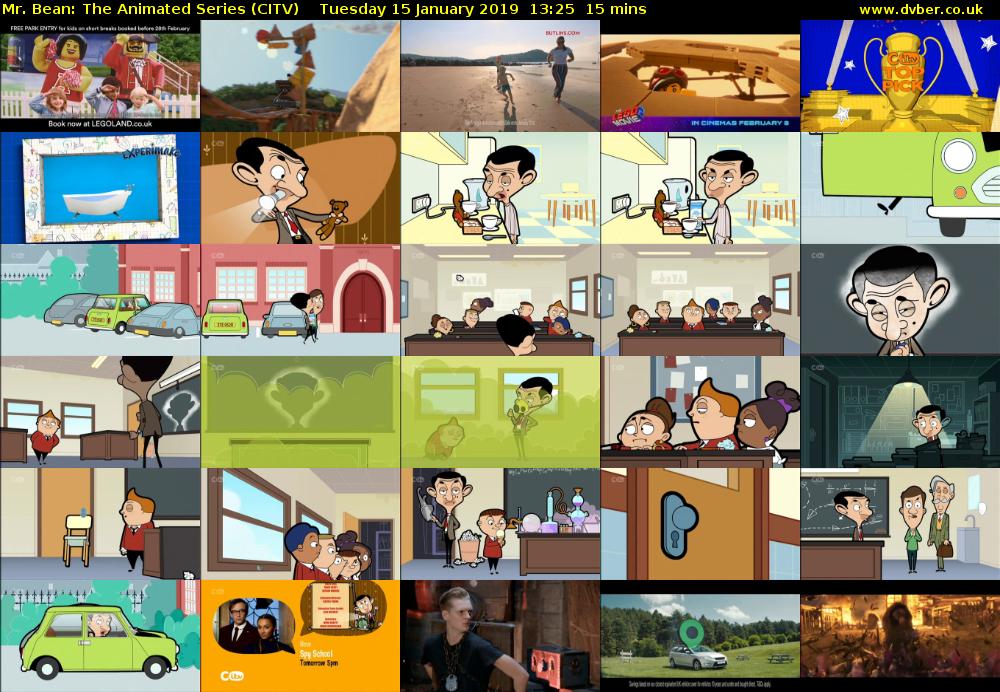 Mr. Bean: The Animated Series (CITV) Tuesday 15 January 2019 13:25 - 13:40