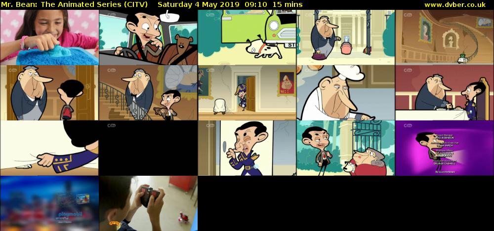 Mr. Bean: The Animated Series (CITV) Saturday 4 May 2019 09:10 - 09:25