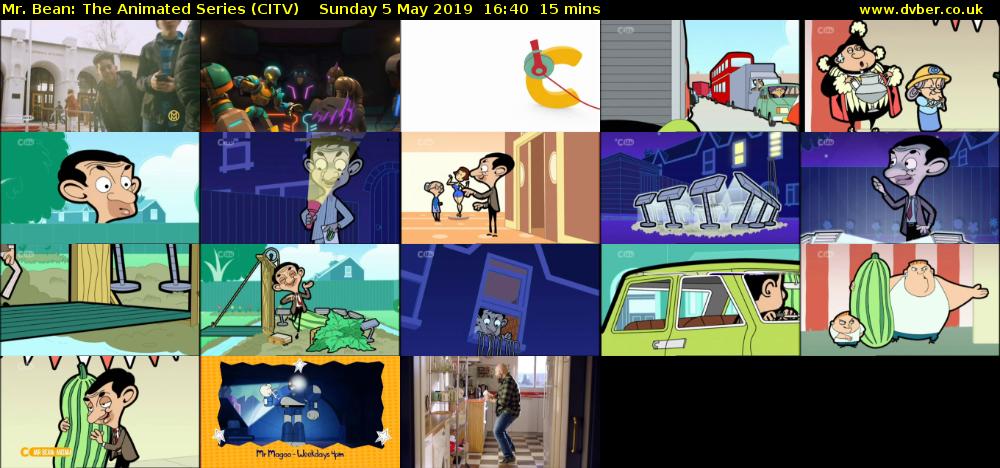 Mr. Bean: The Animated Series (CITV) Sunday 5 May 2019 16:40 - 16:55