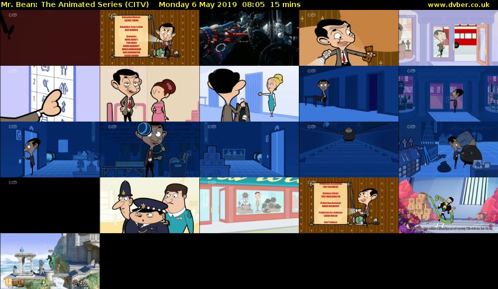 Mr. Bean: The Animated Series (CITV) Monday 6 May 2019 08:05 - 08:20