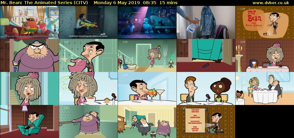 Mr. Bean: The Animated Series (CITV) Monday 6 May 2019 08:35 - 08:50