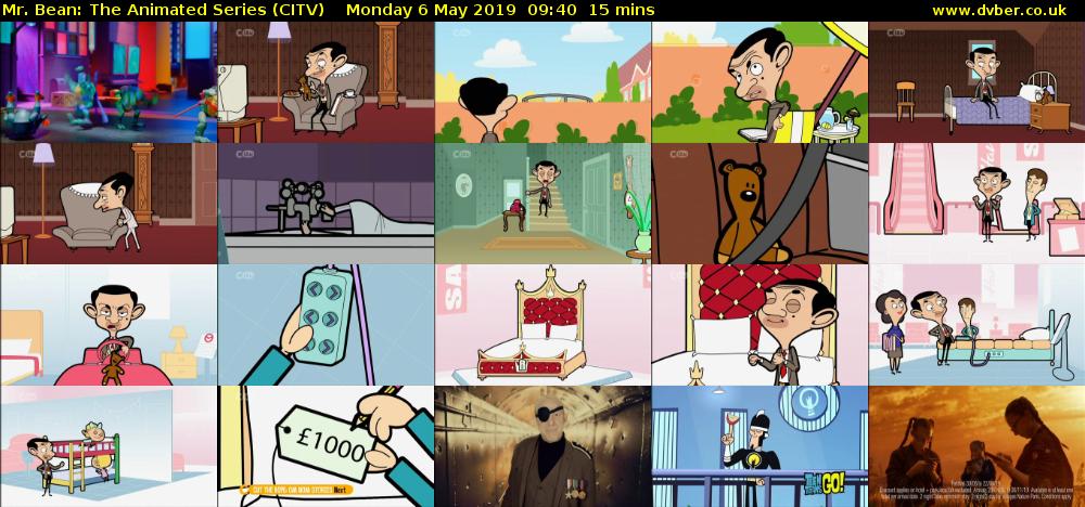 Mr. Bean: The Animated Series (CITV) Monday 6 May 2019 09:40 - 09:55