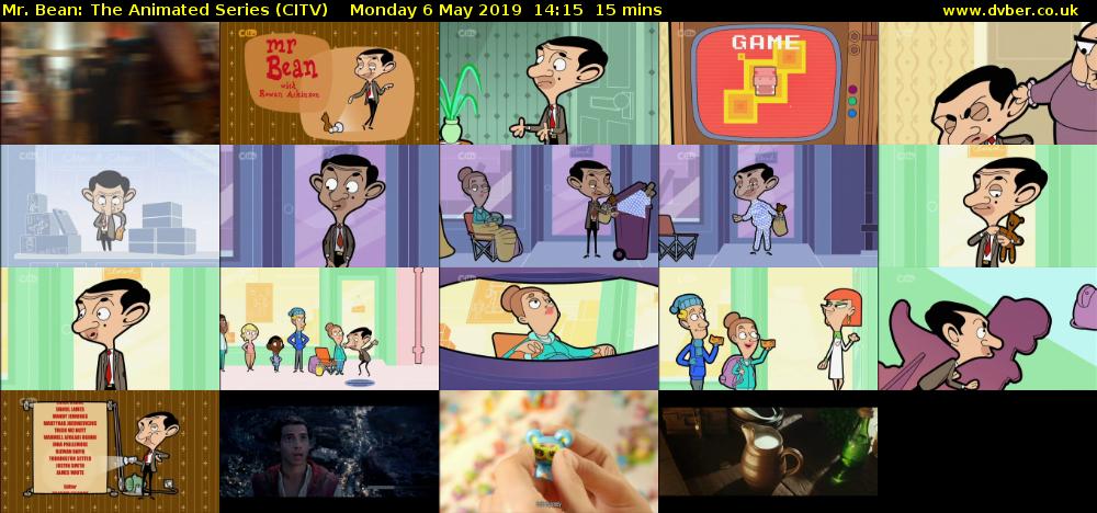 Mr. Bean: The Animated Series (CITV) Monday 6 May 2019 14:15 - 14:30