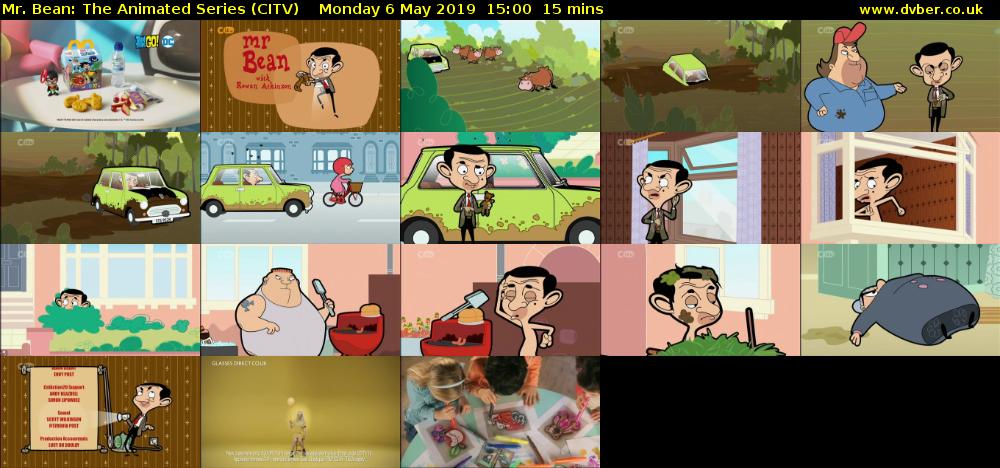 Mr. Bean: The Animated Series (CITV) Monday 6 May 2019 15:00 - 15:15