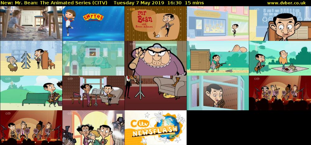 Mr. Bean: The Animated Series (CITV) Tuesday 7 May 2019 16:30 - 16:45