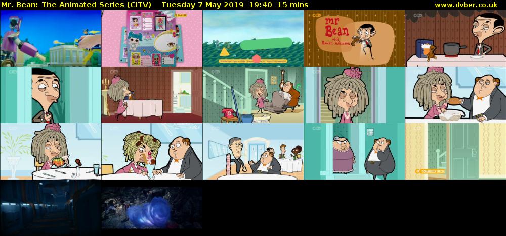 Mr. Bean: The Animated Series (CITV) Tuesday 7 May 2019 19:40 - 19:55
