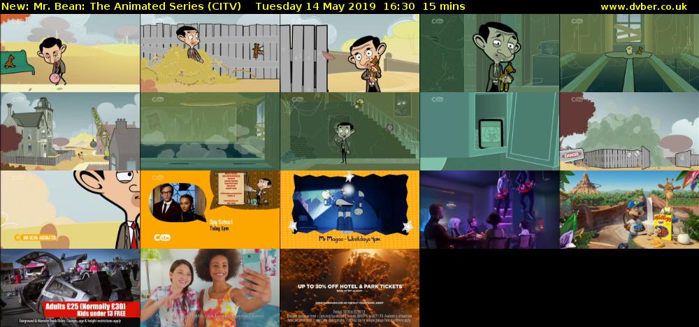Mr. Bean: The Animated Series (CITV) Tuesday 14 May 2019 16:30 - 16:45