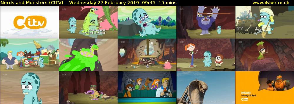 Nerds and Monsters (CITV) Wednesday 27 February 2019 09:45 - 10:00