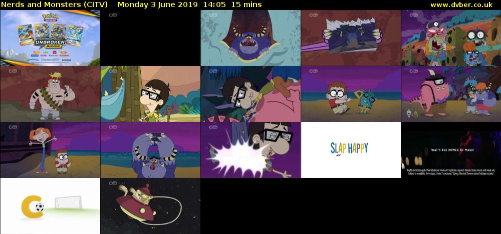 Nerds and Monsters (CITV) Monday 3 June 2019 14:05 - 14:20