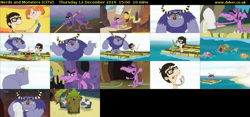 Nerds and Monsters (CITV) Thursday 12 December 2019 15:00 - 15:10