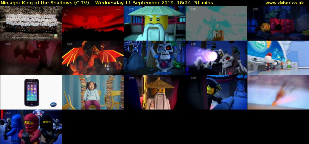 Ninjago: King of the Shadows (CITV) Wednesday 11 September 2019 18:24 - 18:55