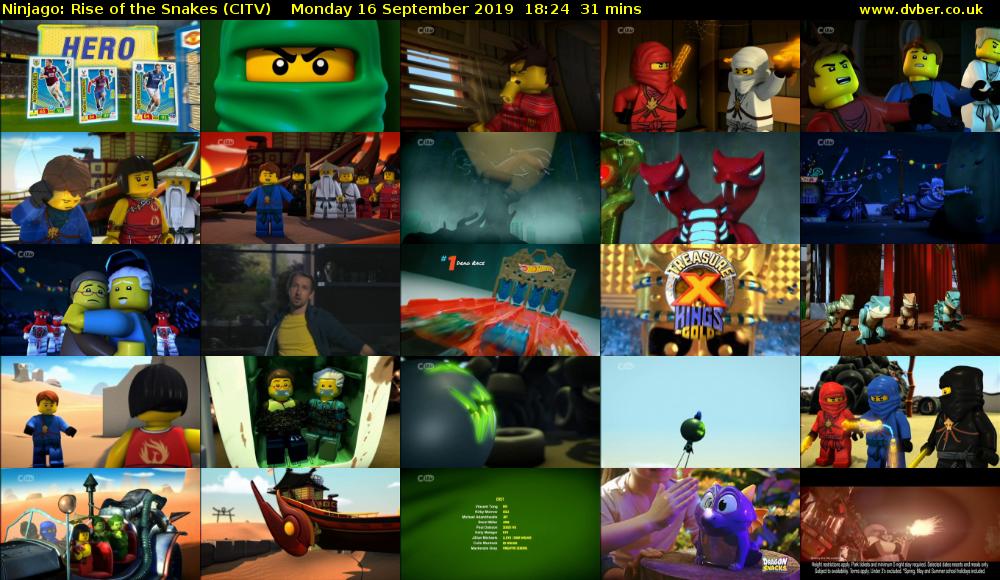 Ninjago: Rise of the Snakes (CITV) Monday 16 September 2019 18:24 - 18:55