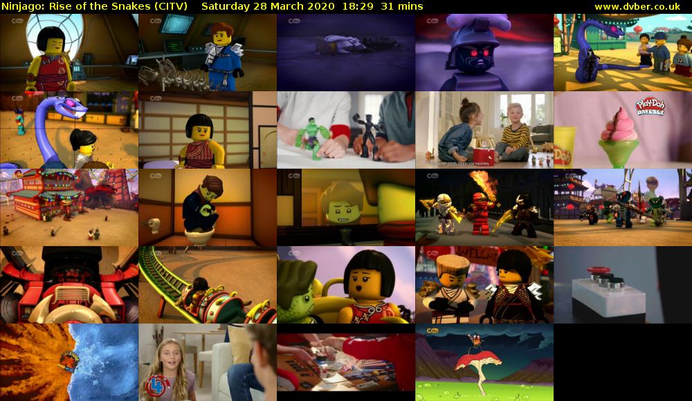 Ninjago: Rise of the Snakes (CITV) Saturday 28 March 2020 18:29 - 19:00