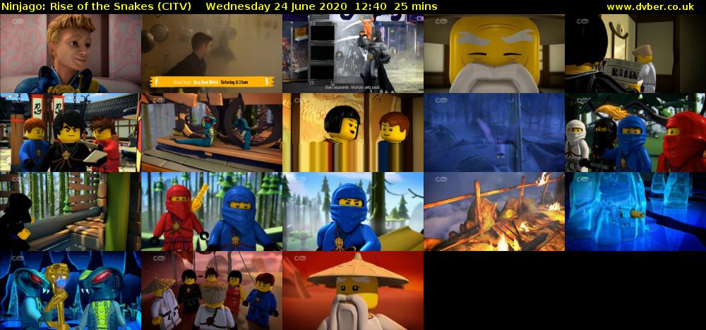 Ninjago: Rise of the Snakes (CITV) Wednesday 24 June 2020 12:40 - 13:05