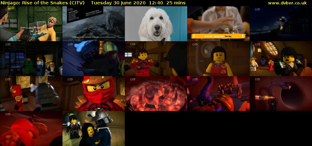 Ninjago: Rise of the Snakes (CITV) Tuesday 30 June 2020 12:40 - 13:05