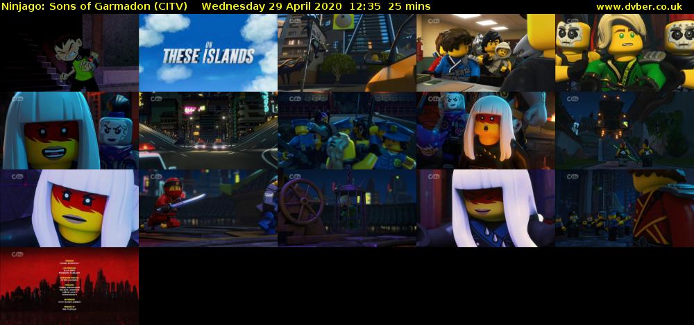 Ninjago: Sons of Garmadon (CITV) Wednesday 29 April 2020 12:35 - 13:00