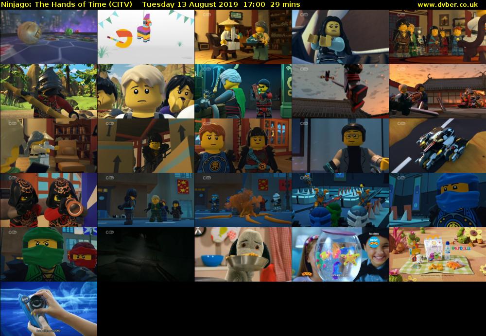 Ninjago: The Hands of Time (CITV) Tuesday 13 August 2019 17:00 - 17:29