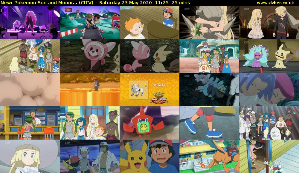 Pokemon Sun and Moon:... (CITV) Saturday 23 May 2020 11:25 - 11:50