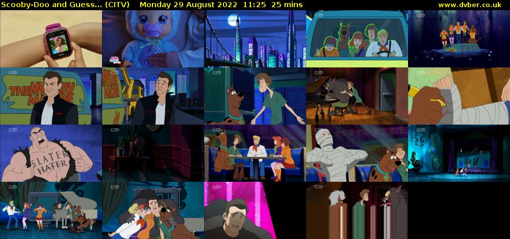Scooby-Doo and Guess... (CITV) Monday 29 August 2022 11:25 - 11:50