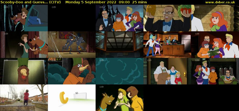 Scooby-Doo and Guess... (CITV) Monday 5 September 2022 09:00 - 09:25