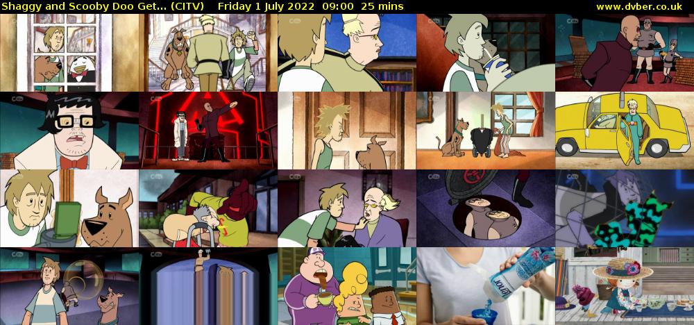Shaggy and Scooby Doo Get... (CITV) Friday 1 July 2022 09:00 - 09:25