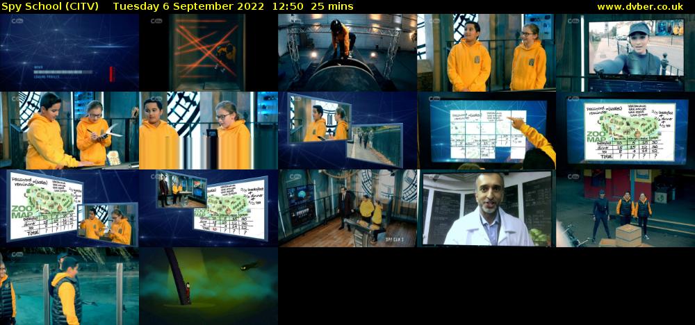 Spy School (CITV) Tuesday 6 September 2022 12:50 - 13:15