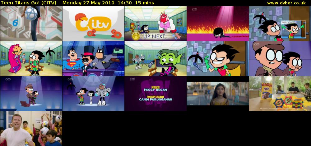 Teen Titans Go! (CITV) Monday 27 May 2019 14:30 - 14:45