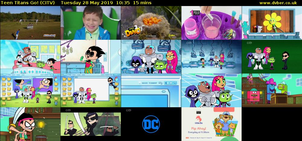 Teen Titans Go! (CITV) Tuesday 28 May 2019 10:35 - 10:50