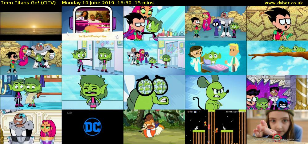Teen Titans Go! (CITV) Monday 10 June 2019 16:30 - 16:45