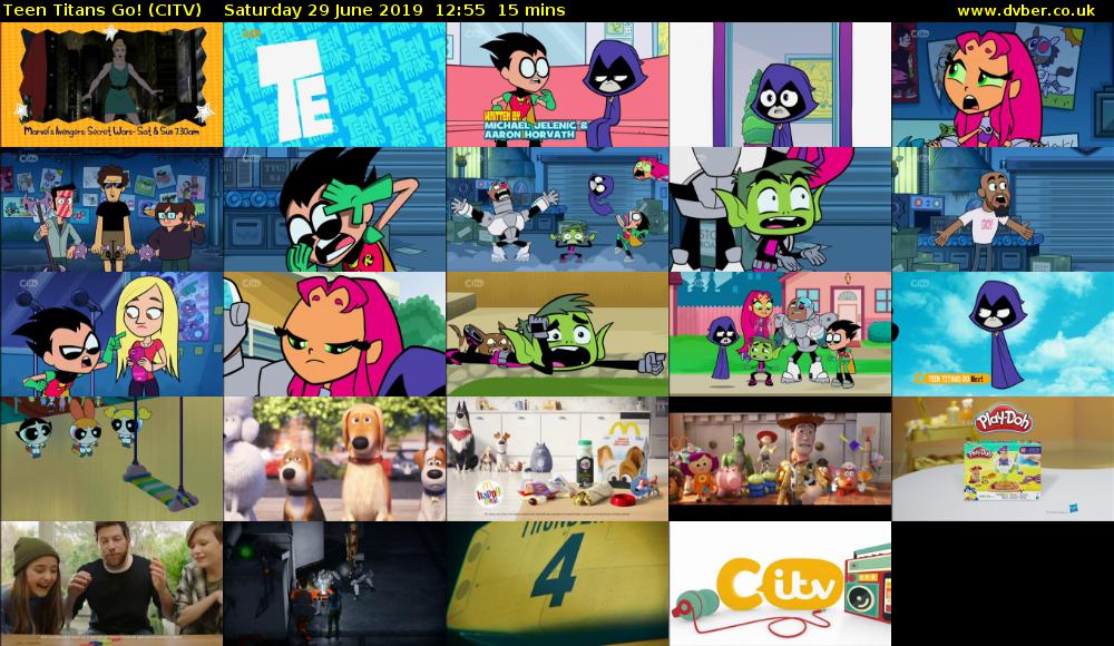 Teen Titans Go! (CITV) Saturday 29 June 2019 12:55 - 13:10