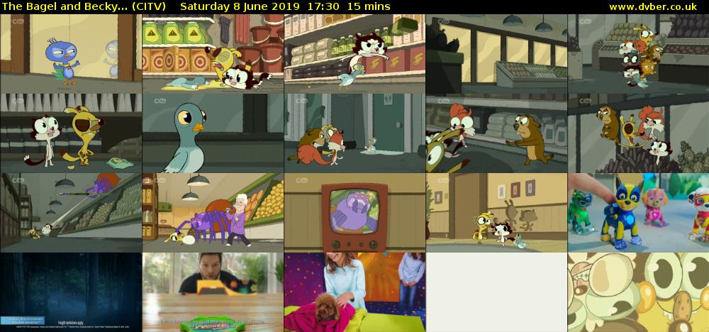 The Bagel and Becky... (CITV) Saturday 8 June 2019 17:30 - 17:45