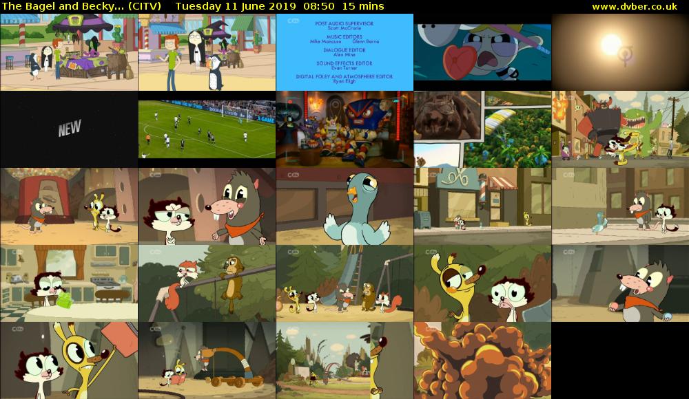 The Bagel and Becky... (CITV) Tuesday 11 June 2019 08:50 - 09:05