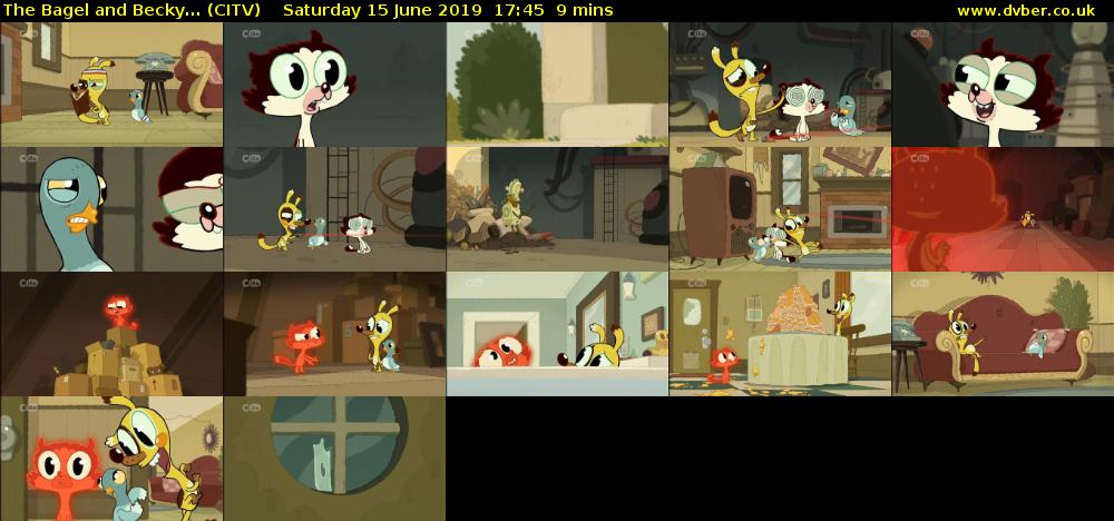 The Bagel and Becky... (CITV) Saturday 15 June 2019 17:45 - 17:54