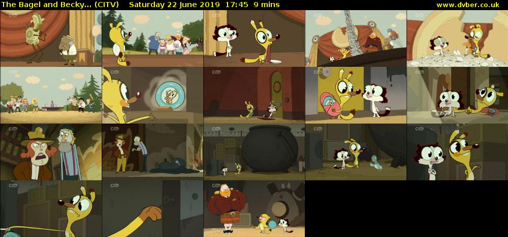 The Bagel and Becky... (CITV) Saturday 22 June 2019 17:45 - 17:54