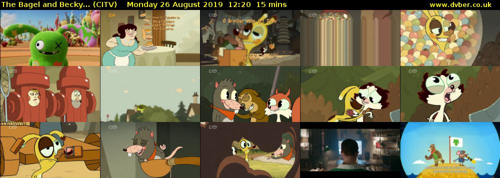 The Bagel and Becky... (CITV) Monday 26 August 2019 12:20 - 12:35