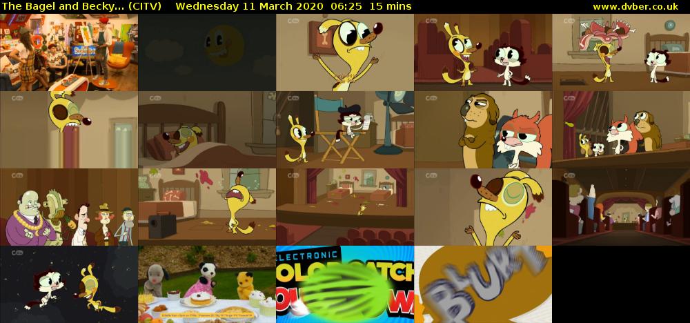 The Bagel and Becky... (CITV) Wednesday 11 March 2020 06:25 - 06:40