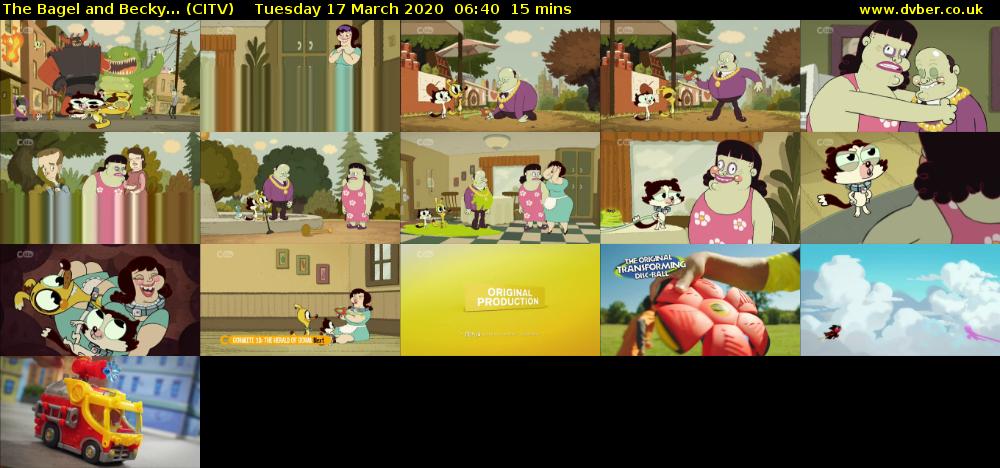 The Bagel and Becky... (CITV) Tuesday 17 March 2020 06:40 - 06:55