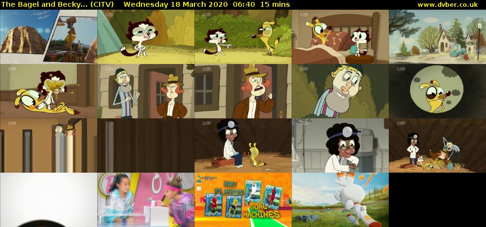 The Bagel and Becky... (CITV) Wednesday 18 March 2020 06:40 - 06:55