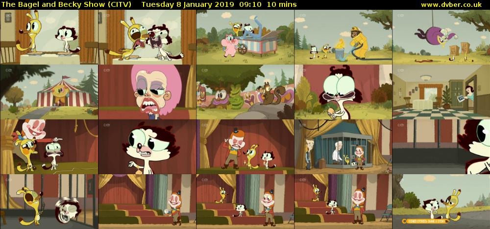 The Bagel and Becky Show (CITV) Tuesday 8 January 2019 09:10 - 09:20