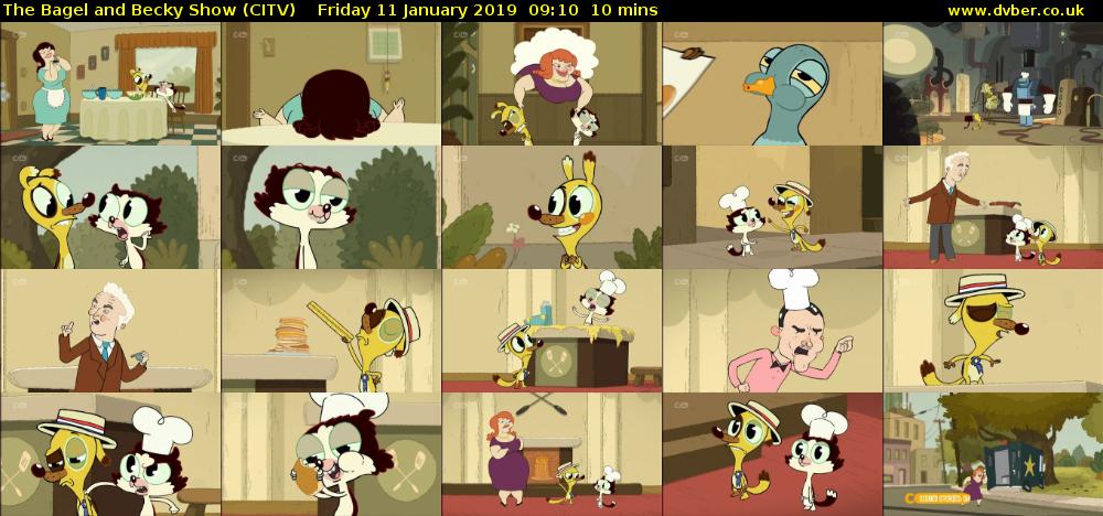 The Bagel and Becky Show (CITV) Friday 11 January 2019 09:10 - 09:20