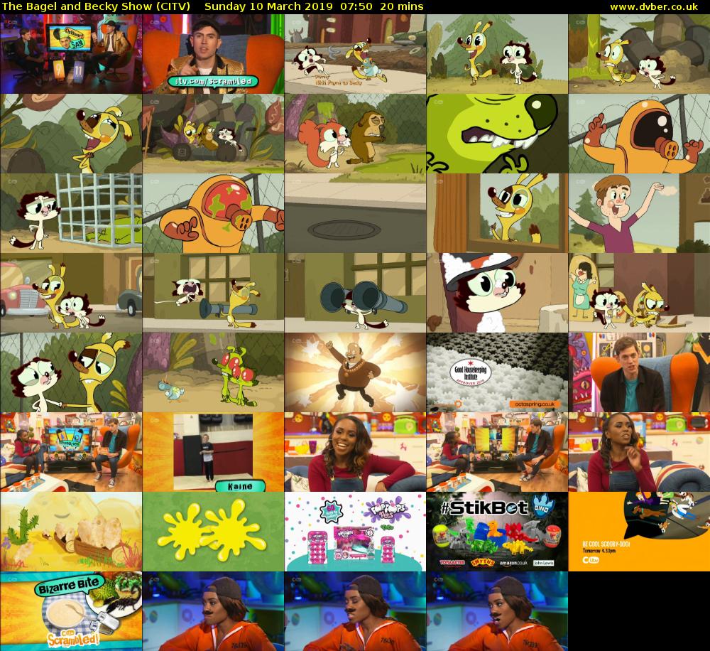 The Bagel and Becky Show (CITV) Sunday 10 March 2019 07:50 - 08:10
