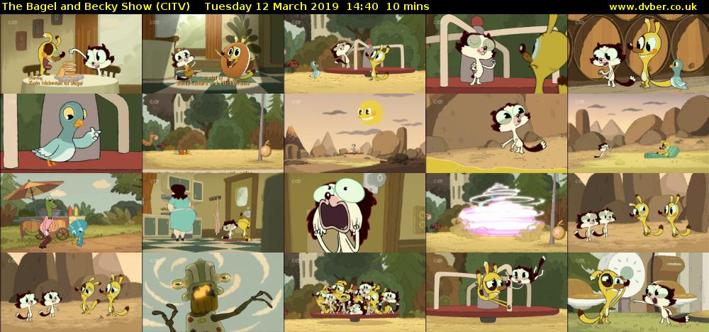 The Bagel and Becky Show (CITV) Tuesday 12 March 2019 14:40 - 14:50