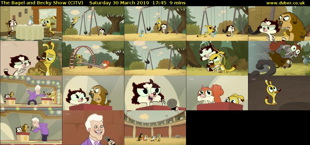 The Bagel and Becky Show (CITV) Saturday 30 March 2019 17:45 - 17:54