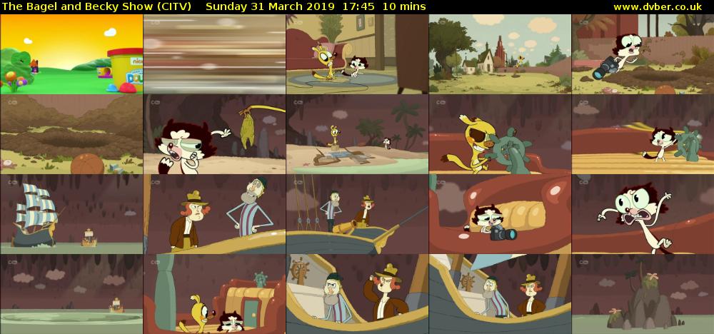 The Bagel and Becky Show (CITV) Sunday 31 March 2019 17:45 - 17:55